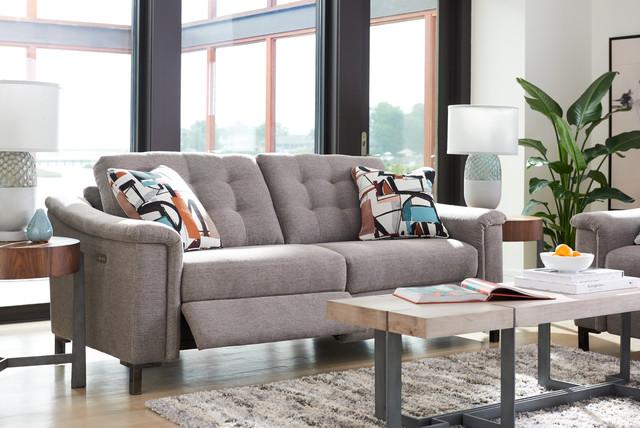 Makenna Duo Reclining Sofa by La Z Boy shown in Dove