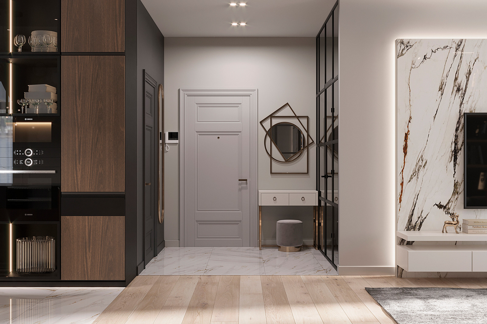 Дизайн-проект квартиры в КД «Дом Философа» 108 кв.м