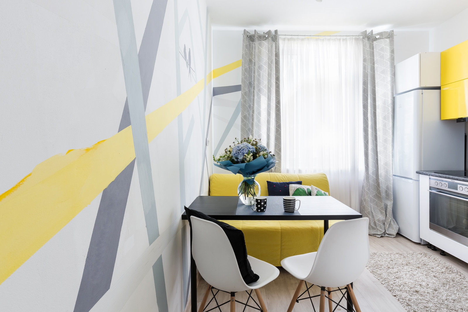 Однокомнатная квартира про проекту Александры Сафроновой