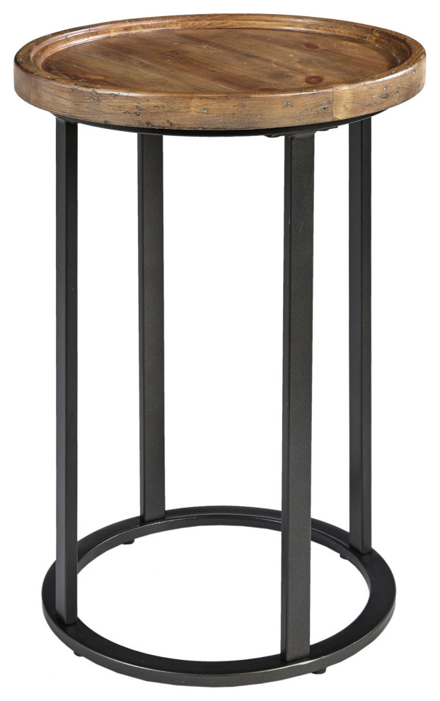 Martha Stewart Irisa Round Accent Table - Industrial - Side Tables And ...