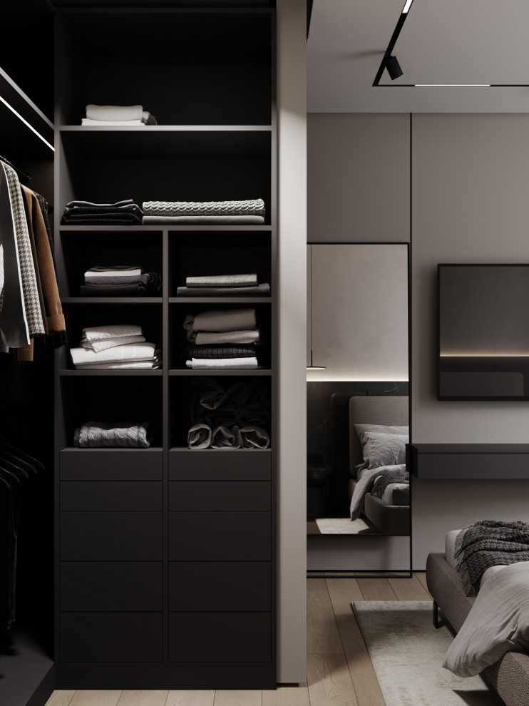 Брутальный современный интерьер, ЖК Румянцево Парк