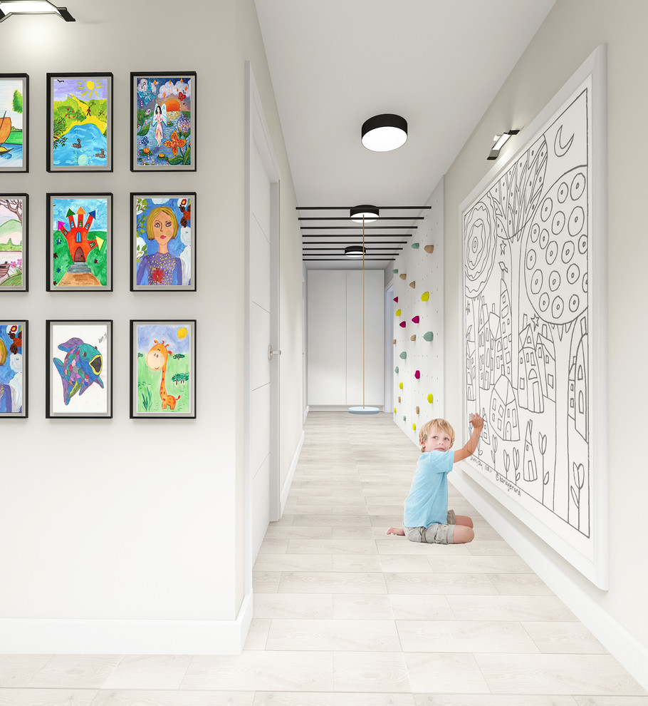 Проект квартиры в современном стиле "Территория детства"