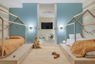 Ideas para dormitorios infantiles, Fotos de dormitorios infantiles con  paredes azules - Febrero 2024