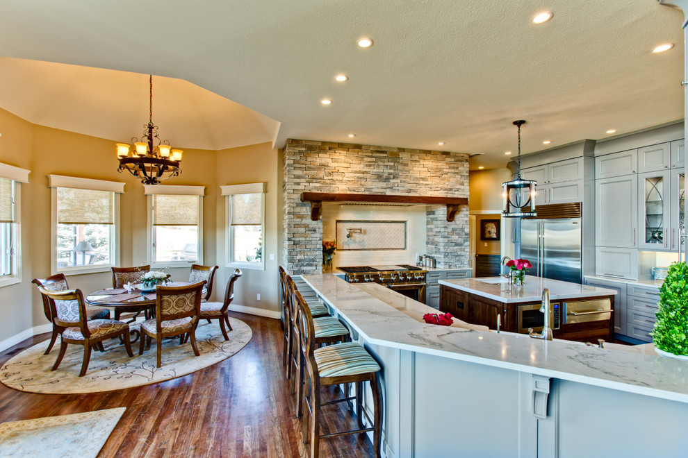Inspiration for a transitional kitchen remodel in Denver