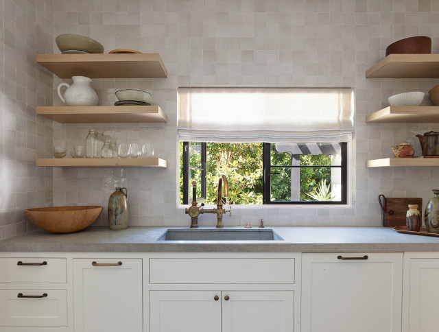 Organic Mill Valley transitional-kitchen