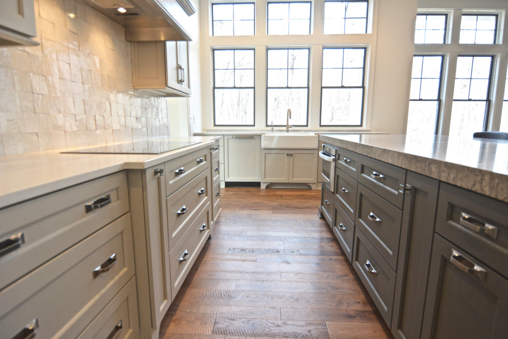 Transitional home design photo in Indianapolis