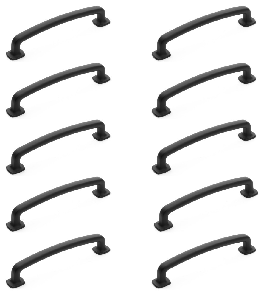 [10PACK] Diversa Matte Black Trinity 5" (128mm) Drawer Pull