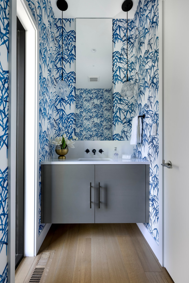 Modern Lakeview Retreat - Contemporary - Powder Room - Minneapolis - by ...