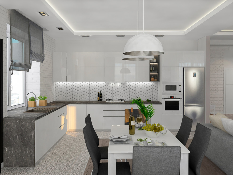 Визуализации гостиной. Частный дом ,Балаково, 150 м2