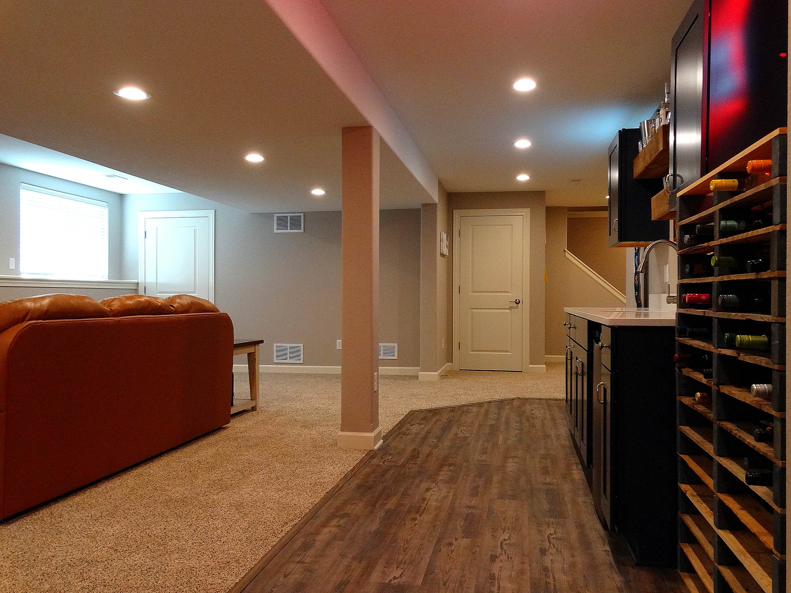Lower Level Remodel in Lannon, WI