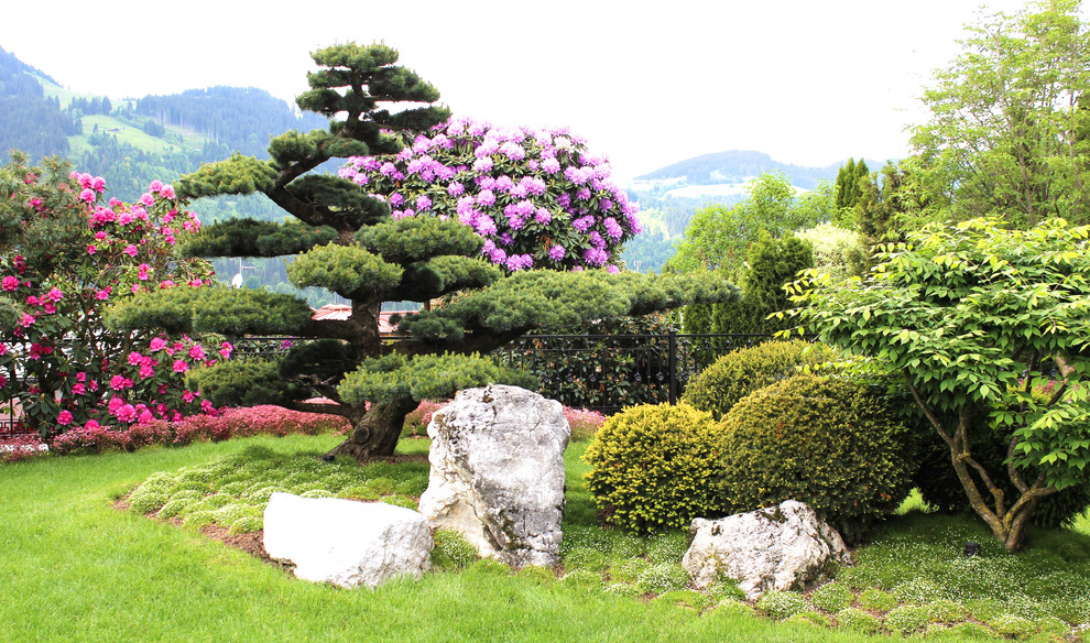 Japanese style garden design & Waterfall construction in Tyrol