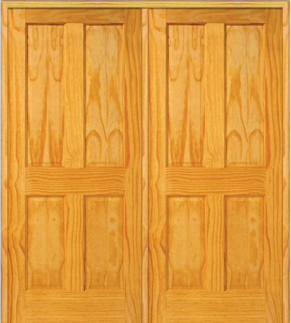 Panel Interior Doors 4-Panel 62"x81.75" Left Hand In-Swing