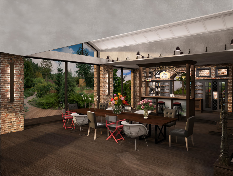 Зимняя веранда в стиле Лофт