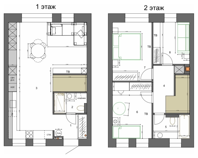 Таунхаус 90м2