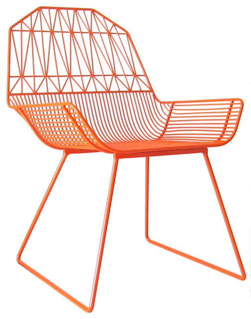 Farmhouse Lounge Chair, Orange