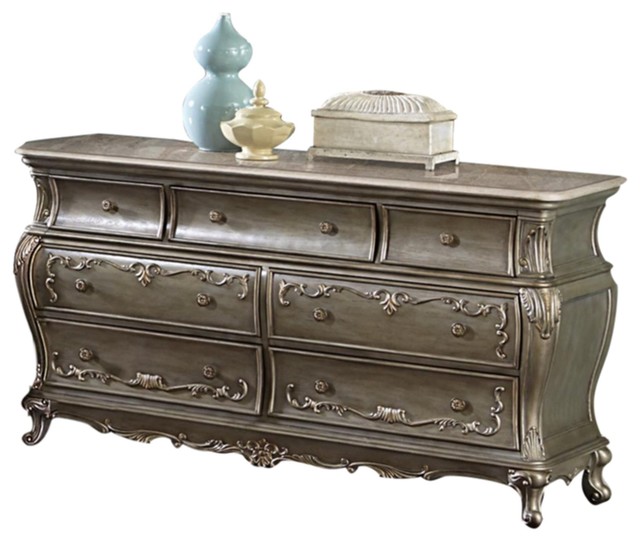 Fenti Old World European Dresser Gold Victorian Dressers By