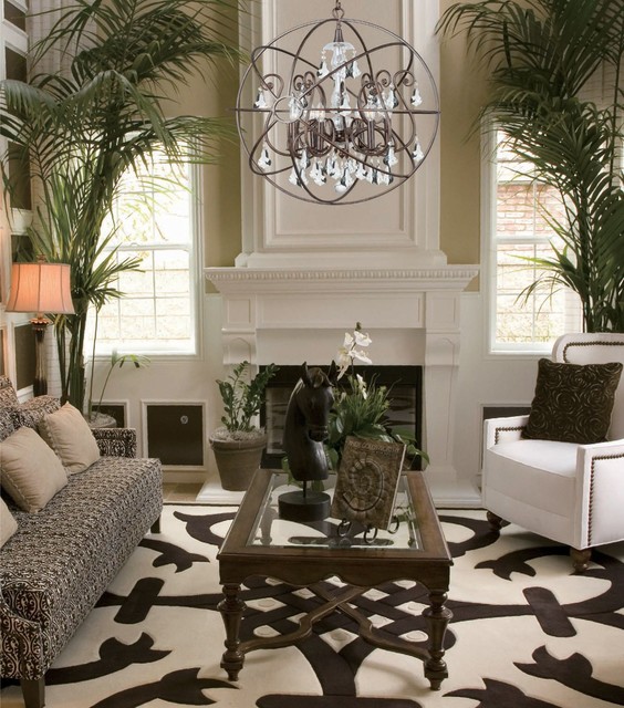 Transitional Lighting transitional-living-room