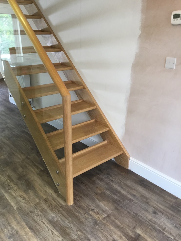 New Oak Staircase with Open Riser