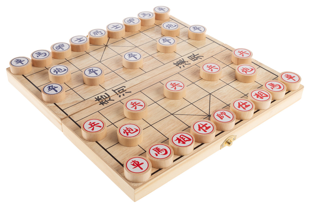 Hey! Play! Wooden Chinese Chess Board Game