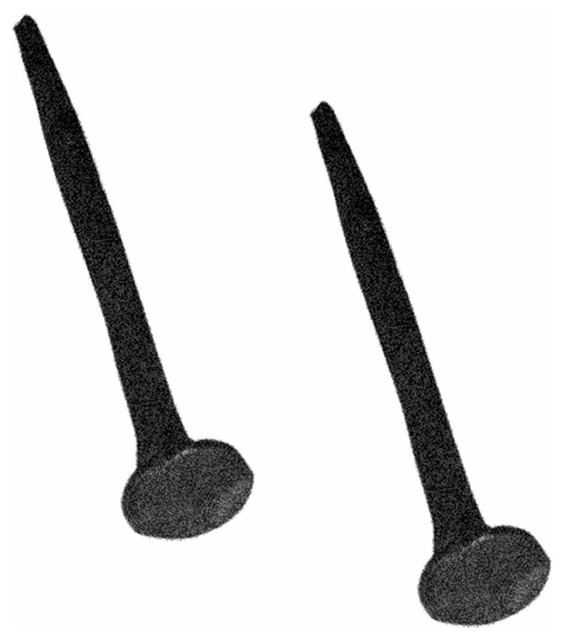 2 Clavos Decorative Nail Head Square Black Hand Forged Iron