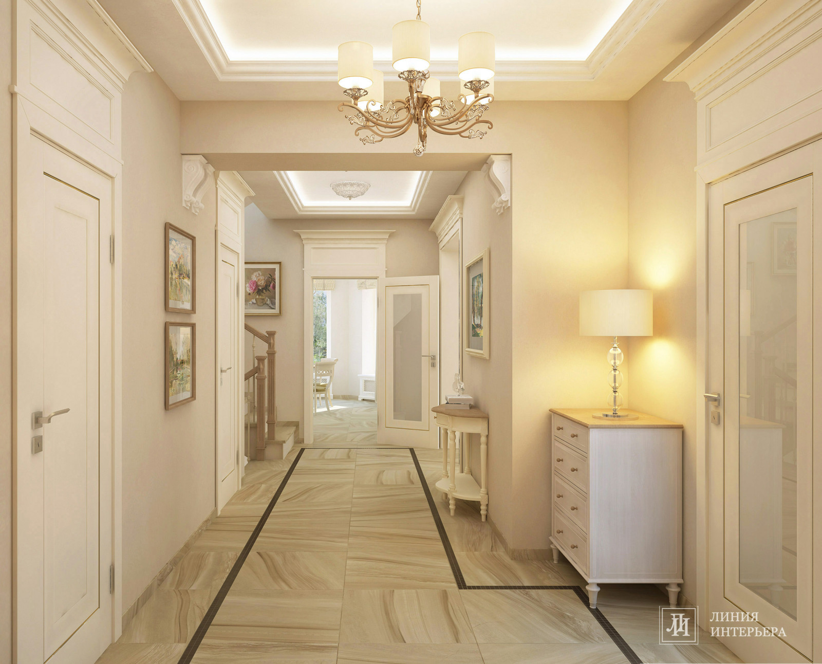 Загородный Дом в Подмосковье, классический интерьер