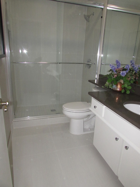 TILE WORK modern-bathroom