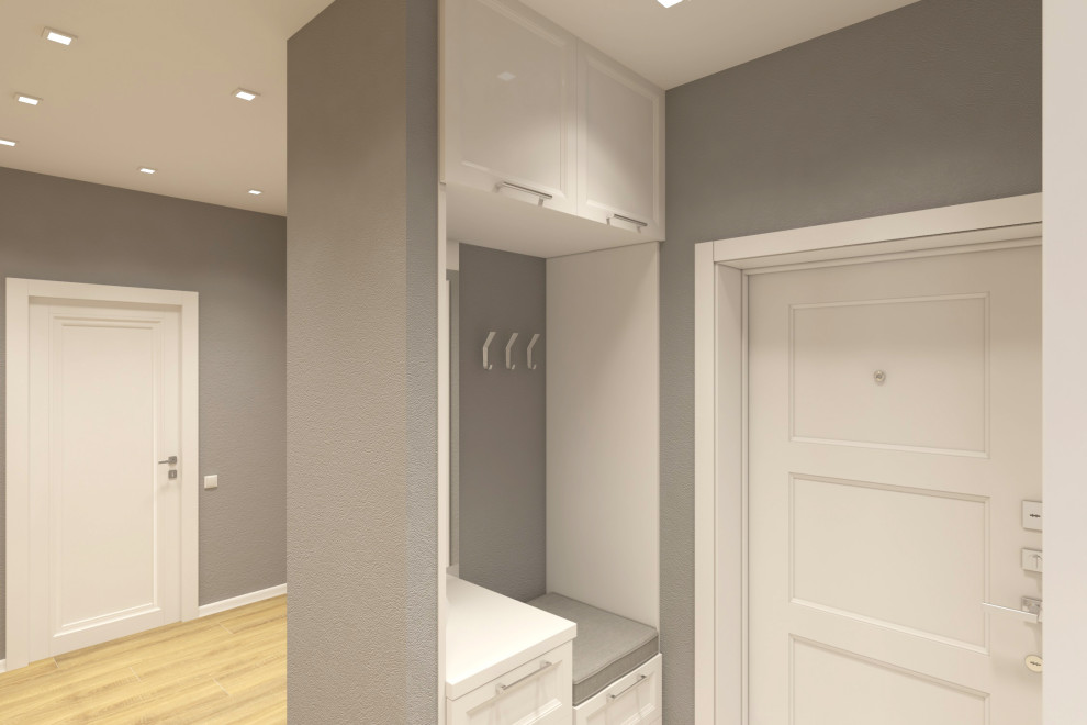 Двухкомнатная квартира в скандинавском стиле 61м2 в ЖК "Гринпарк"