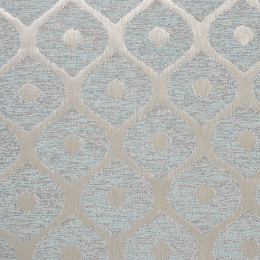 Malibu Blue Gray Metallic Contemporary Geometric Woven Upholstery