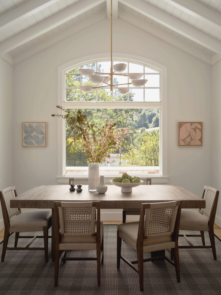 Inspiration for a transitional dining room remodel in San Francisco