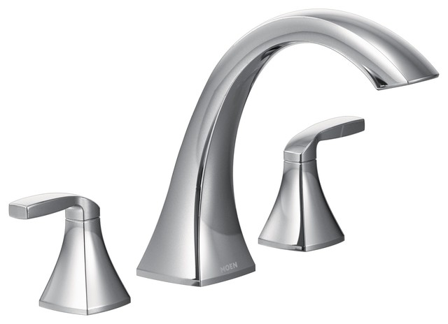 Moen Voss 2 Handle High Arc Roman Tub Faucet Transitional