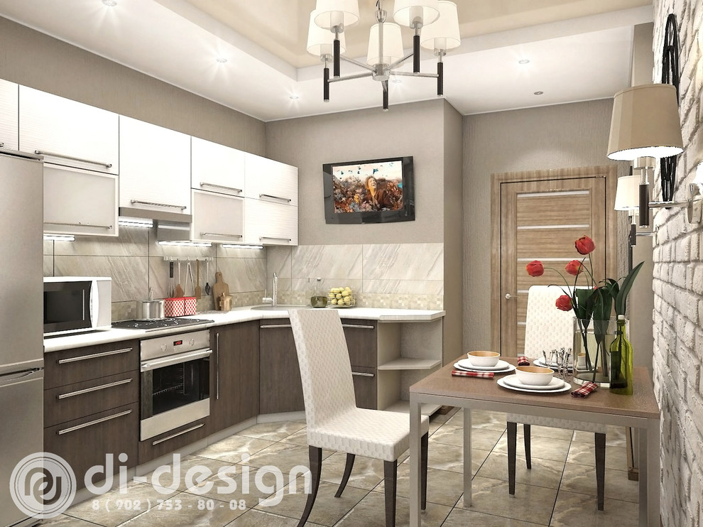 Кухня, объединенная с лоджией