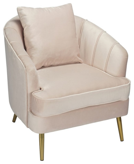 Homycasa 30.3'' Wide Velvet Armchair Midcentury Armchairs And