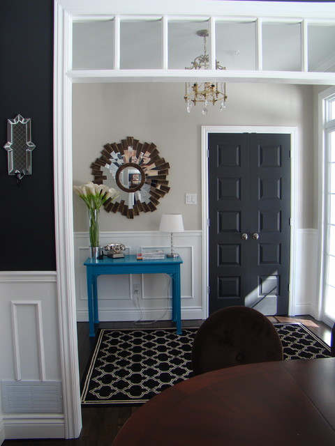 11 Reasons Why You Should Paint Your Interior Doors Black Houzz NZ   Entry 