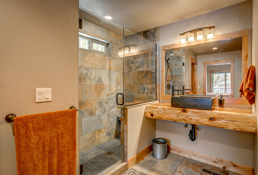 Home design - rustic home design idea in Seattle