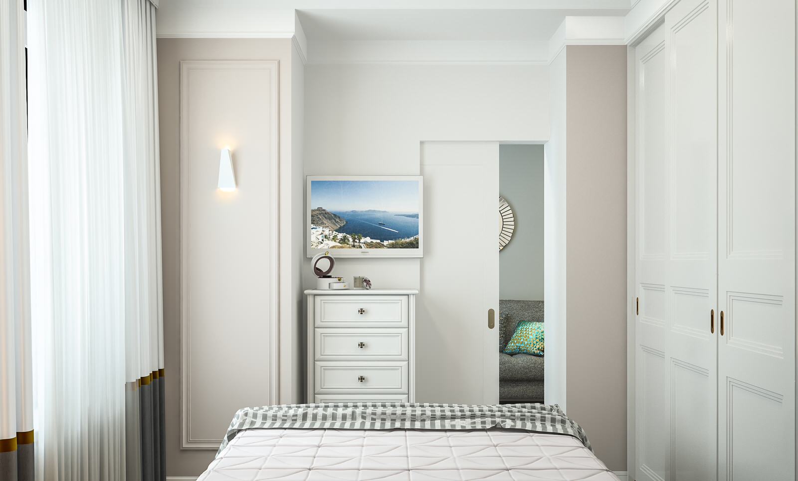 Дизайн - проект однокомнатной квартиры 38 кв.м. г. Москва