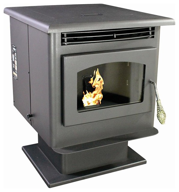 Small Pellet Stove Contemporary Freestanding Stoves by ShopLadder