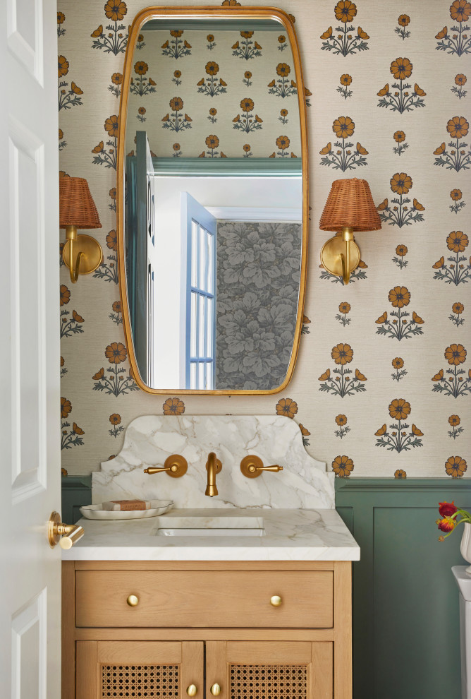 Transitional Powder Room - Transitional - Powder Room - New York