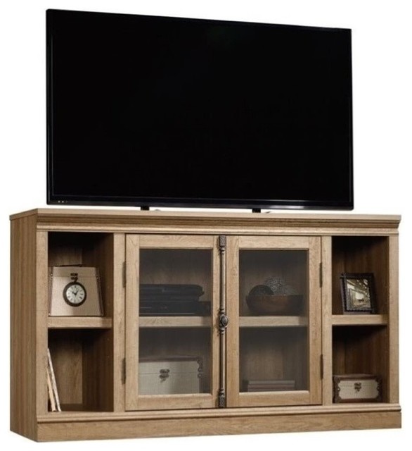 Pemberly Row Tv Stand In Scribed Oak Entertainment Centers And