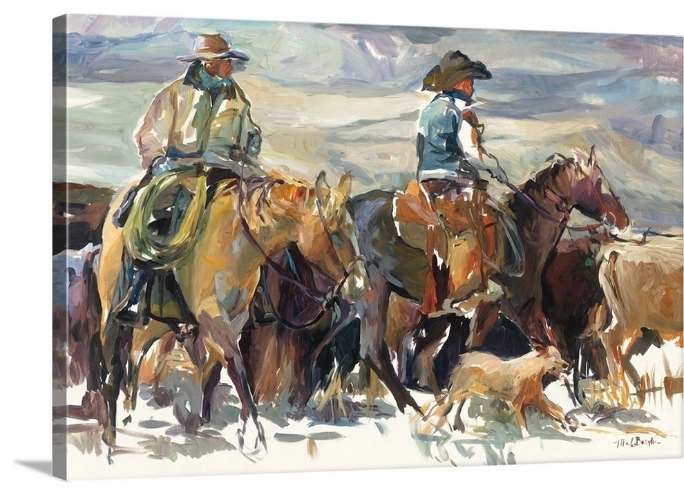 "The Roundup" Wrapped Canvas Art Print, 36"x24"x1.5"
