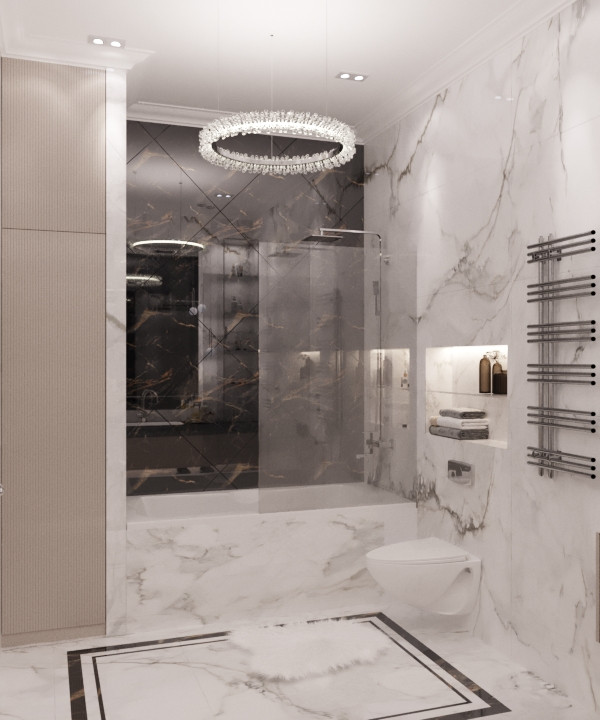 Визуализация интерьера помещений жилого дома