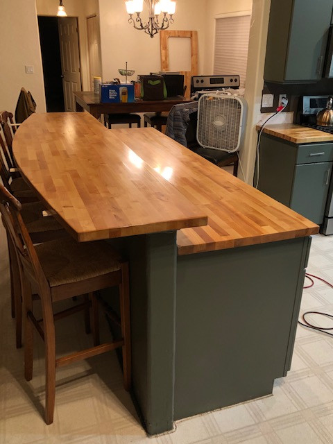 Custom Island Butcher Block
