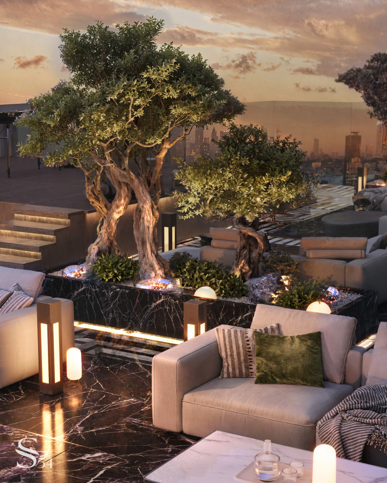 Терраса с панорамой города