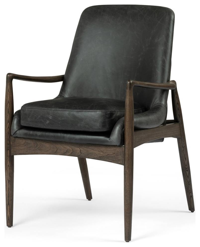 Braden Dining Arm Chair Midcentury Dining Chairs by Four Hands