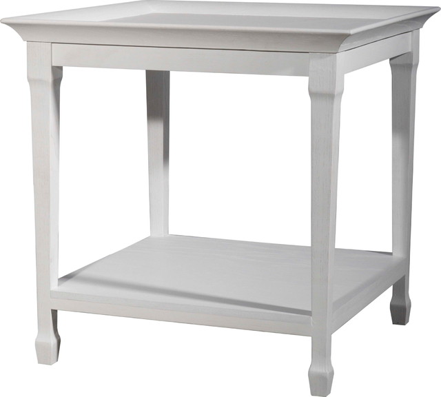 White Tray Side Table