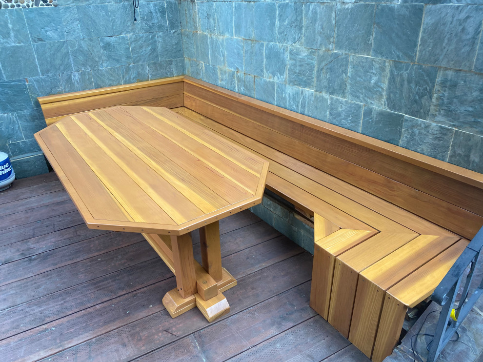 Custom bench and table
