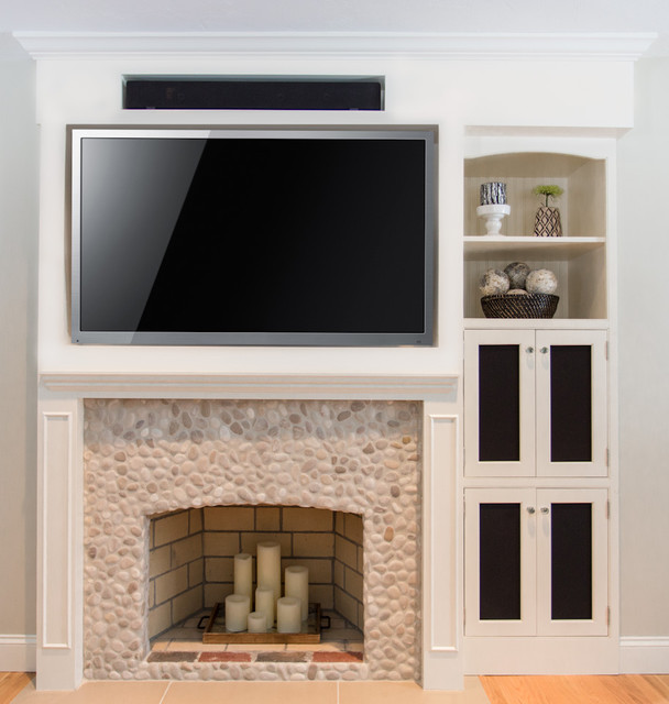 Windham, NH Renovation contemporary-vardagsrum