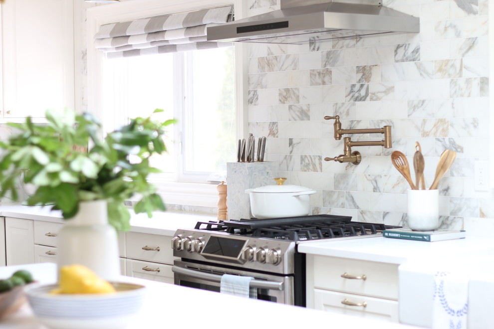 Transitional home design photo in Toronto