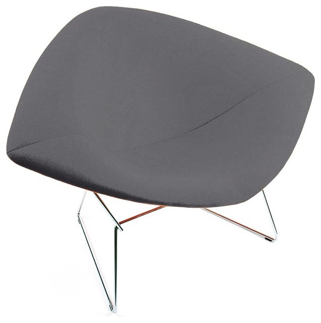 Knoll Kids Child's Diamond Chair, Presto Charcoal Gray