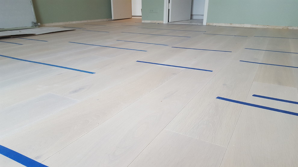 7 inch grey engineered glued down