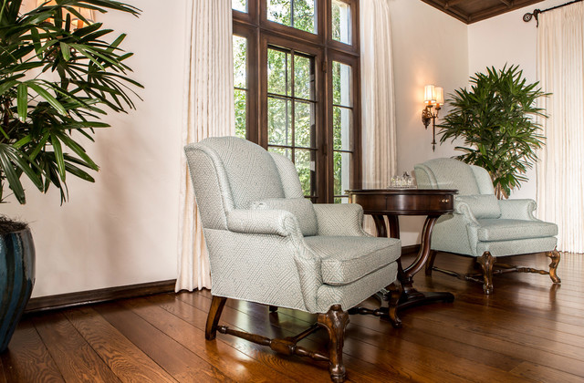 Spanish Colonial Revival traditional-living-room